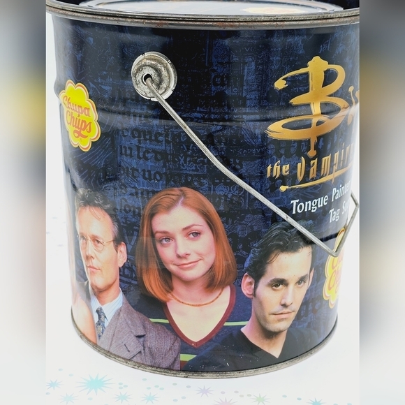 1999 Buffy the Vampire Slayer Chupa Chups Large Display Tin Vintage - Picture 4 of 6